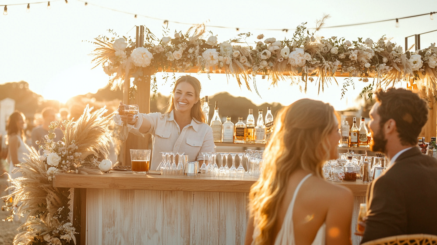 Sip Tide bartender crafting a drink