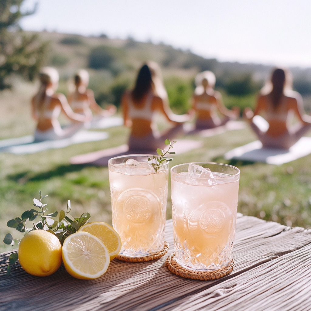 Wellness retreat bar service by Sip Tide